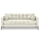 MICADONI Mamaia sofa, 3 sder - beige fljl og sort metal
