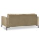 MICADONI Mamaia sofa, 3 sder - beige fljl og sort metal