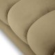 MICADONI Mamaia sofa, 3 sder - beige fljl og sort metal