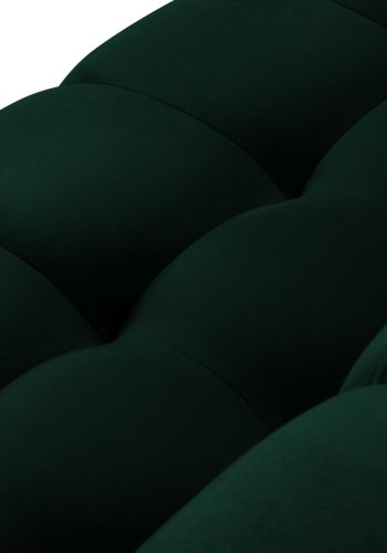 MICADONI Mamaia sofa, 3 sder - grn fljl og sort metal