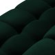 MICADONI Mamaia sofa, 3 sder - grn fljl og sort metal
