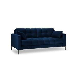 MICADONI Mamaia sofa, 3 sder - bl fljl og sort metal