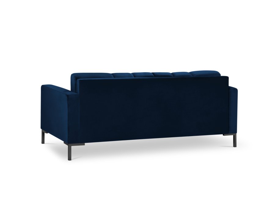MICADONI Mamaia sofa, 3 sder - bl fljl og sort metal