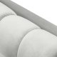 MICADONI Mamaia sofa, 3 sder - slv fljl og sort metal