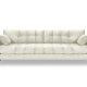 MICADONI Mamaia sofa, 4 sder - beige fljl og sort metal