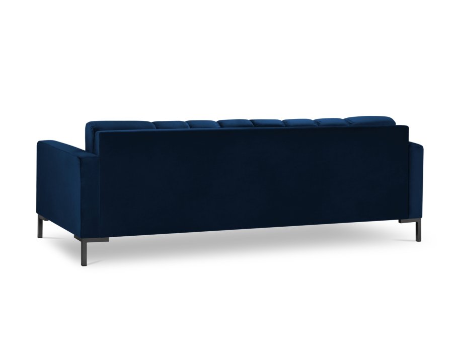 MICADONI Mamaia sofa, 4 sder - bl fljl og sort metal