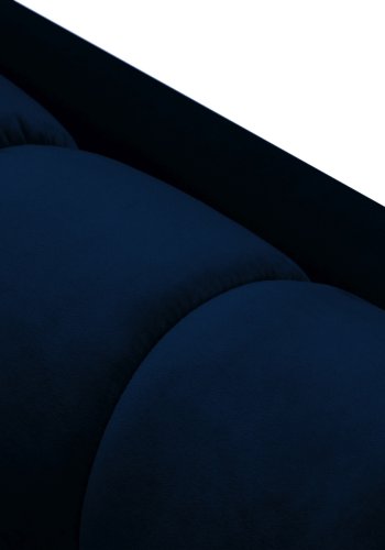 MICADONI Mamaia sofa, 4 sder - bl fljl og sort metal