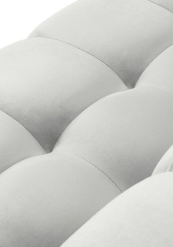 MICADONI Mamaia sofa, 4 sder - slv fljl og sort metal