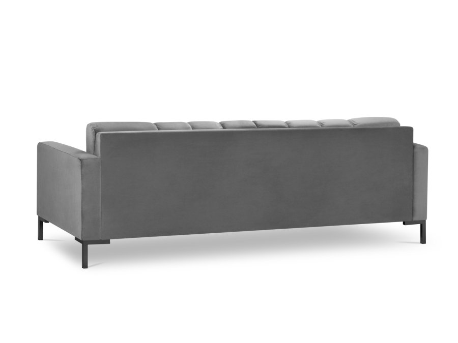 MICADONI Mamaia sofa, 4 sder - beige fljl og sort metal