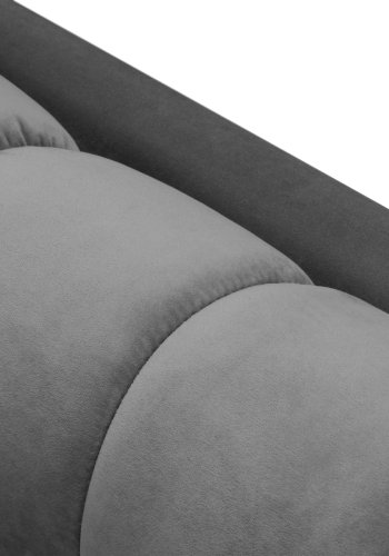 MICADONI Mamaia sofa, 4 sder - beige fljl og sort metal