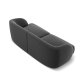 MICADONI Miley sofa, 2 sder - gr fljl og sort plast
