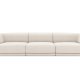 MICADONI Miley sofa, 3 sder - beige fljl og sort plast