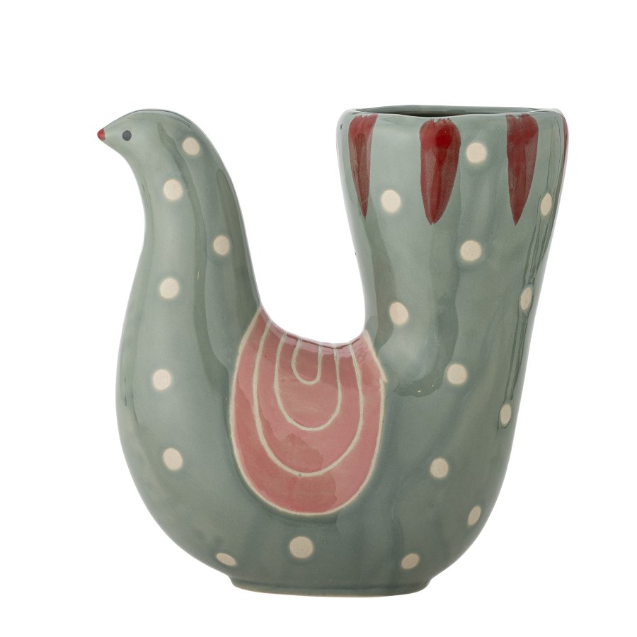 BLOOMINGVILLE Trudy Vase, Grn, Stentj