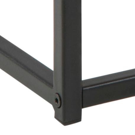 ACT NORDIC Seaford sofabord, rektangulr - natur vild eg papir og sort stl (100x50)