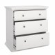 TVILUM North Kommode med 3 skuffer, Hvid, 86,3 x 51,6 x 88,2 cm