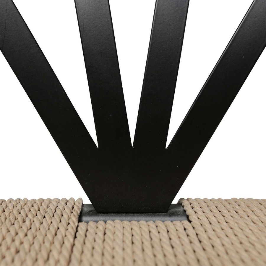 DAN-FORM Delta spisebordsstol - natur papir snor og sort stl