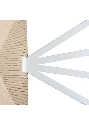 DAN-FORM Delta spisebordsstol - natur papir snor og hvid metal