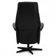 Delta recliner drejestol, m. armln - sort lder og sort metal