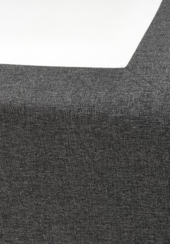 Space Dreams sengebund, m. opbevaring, u. topmadras - antracitgr stof og sort tr (200x160)