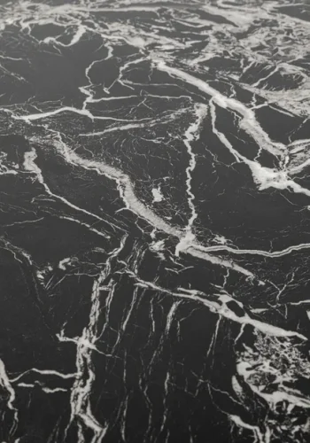 KARE DESIGN Schickeria sofabord, rund - sort marmorlook laminat og sort stl (110)