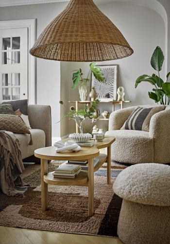 BLOOMINGVILLE Bocca drejestol, m. armln - natur polyester