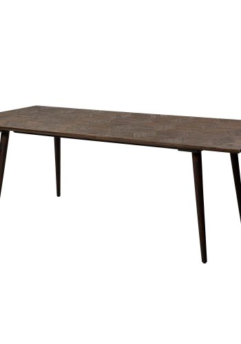DAN-FORM rektangulr Diamond spisebord - brun elm genbrugstr (220x100)