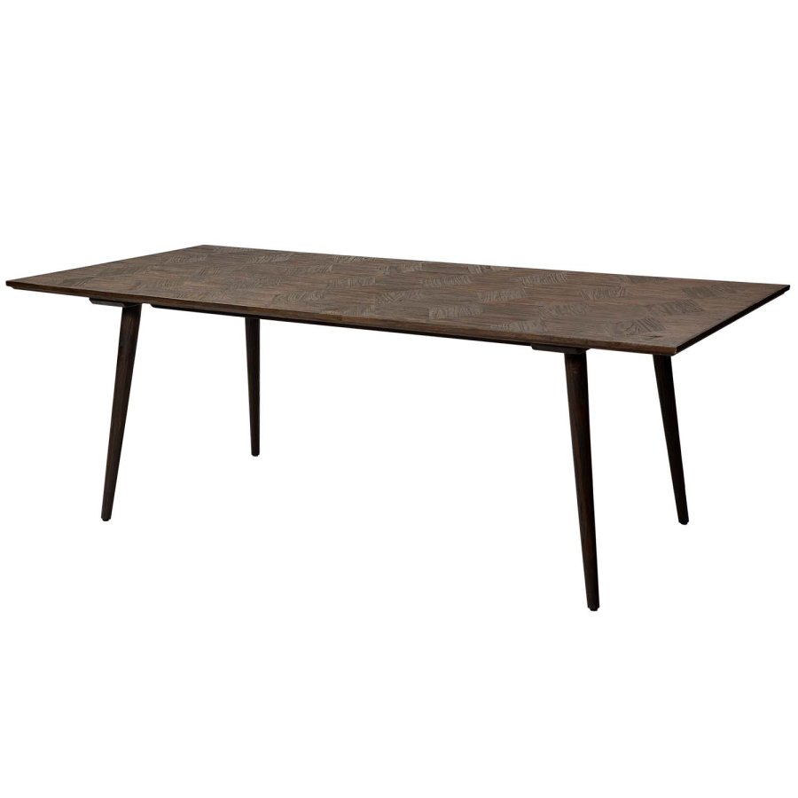 DAN-FORM rektangulr Diamond spisebord - brun elm genbrugstr (220x100)