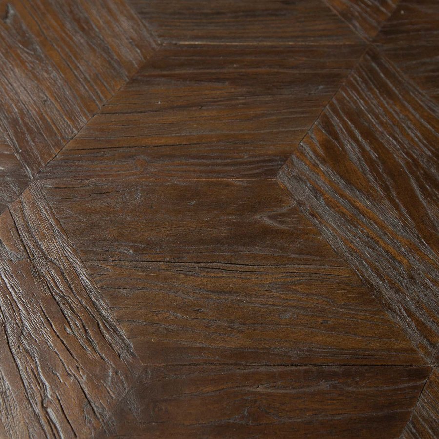 DAN-FORM rektangulr Diamond spisebord - brun elm genbrugstr (220x100)