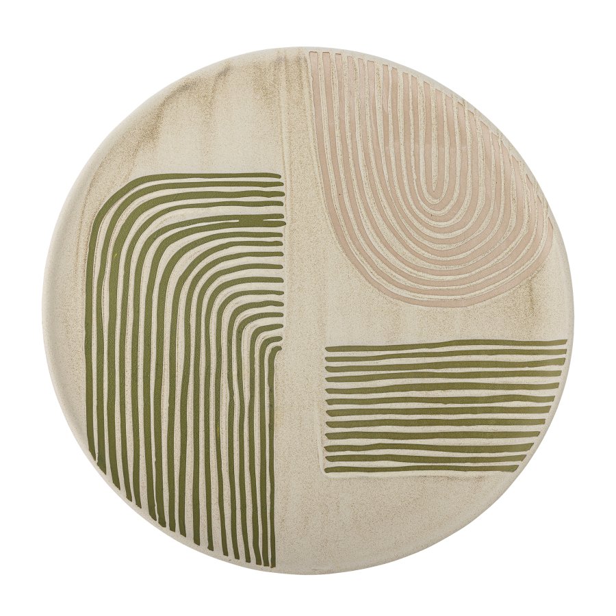 BLOOMINGVILLE Amica serveringsfad, rund - rosa stentj (39)