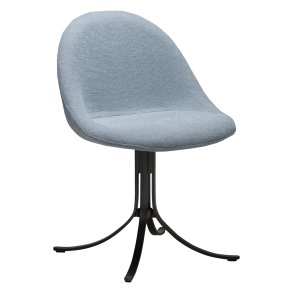 DANFORM Dolo drejestol - bl tge boucléstof og antik tin stl