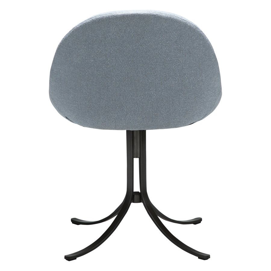 DANFORM Dolo drejestol - bl tge boucléstof og antik tin stl