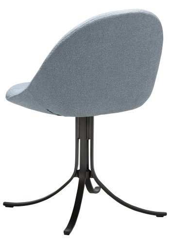 DANFORM Dolo drejestol - bl tge boucléstof og antik tin stl