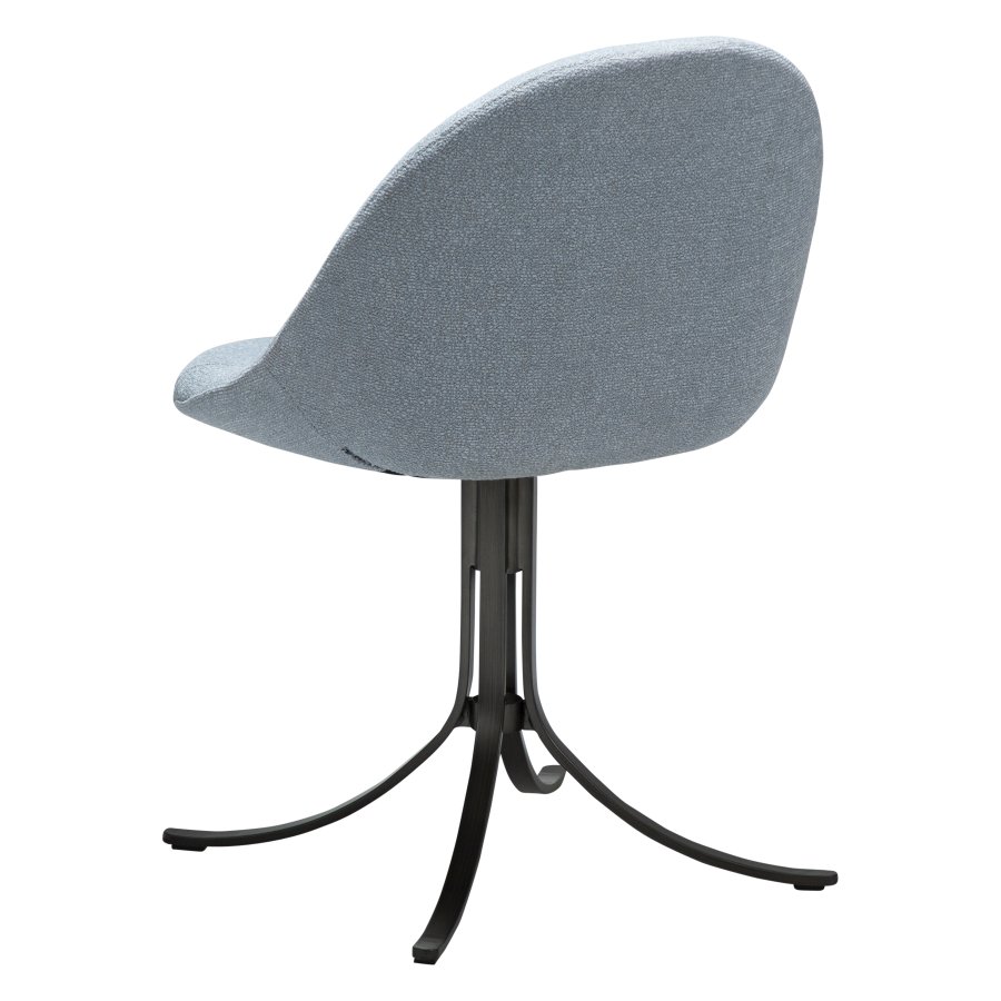 DANFORM Dolo drejestol - bl tge boucléstof og antik tin stl