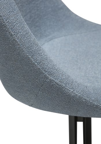 DANFORM Dolo drejestol - bl tge boucléstof og antik tin stl