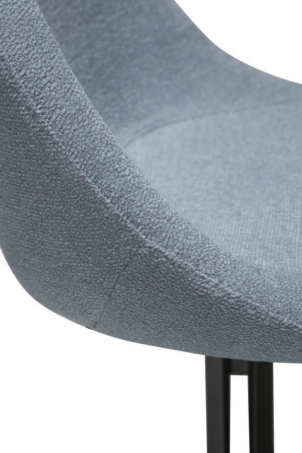 DANFORM Dolo drejestol - bl tge boucléstof og antik tin stl