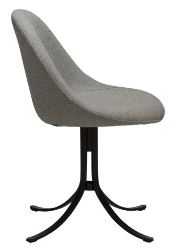 DANFORM Dolo drejestol - pebble earth boucléstof og sort stl