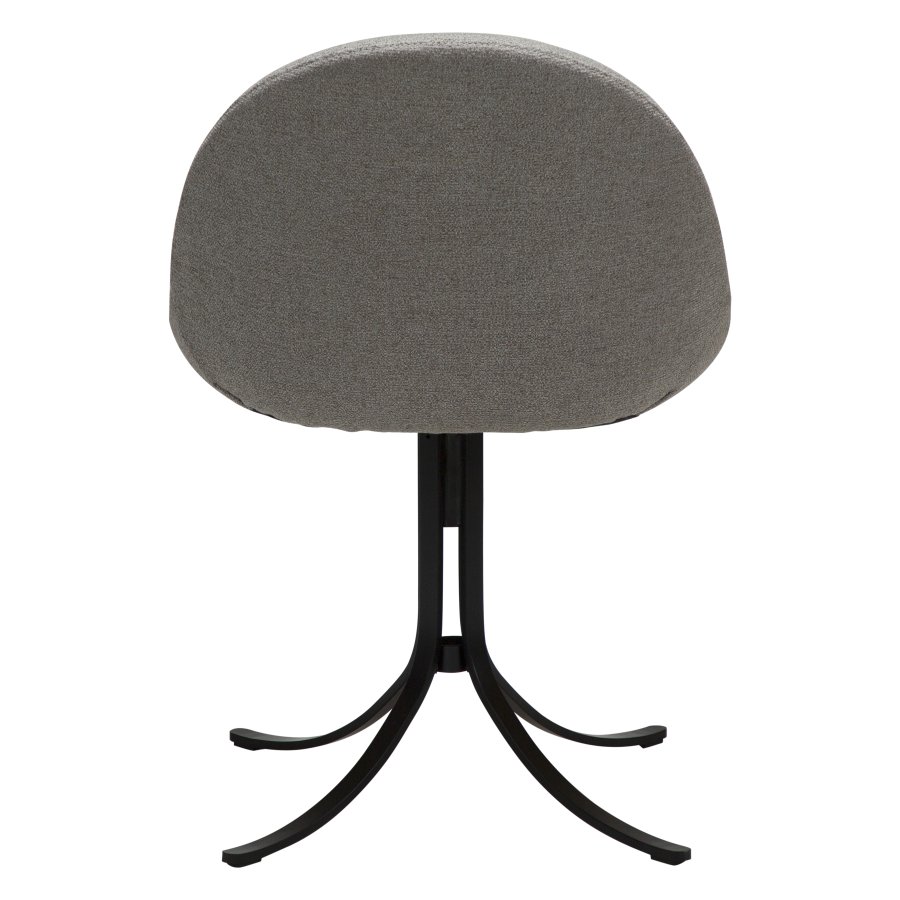 DANFORM Dolo drejestol - pebble earth boucléstof og sort stl