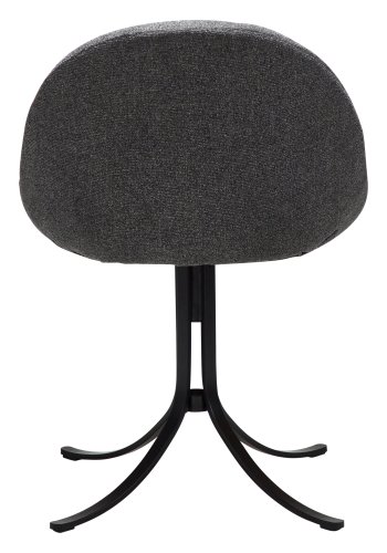 DANFORM Dolo drejestol - pebble gr boucléstof og sort stl 