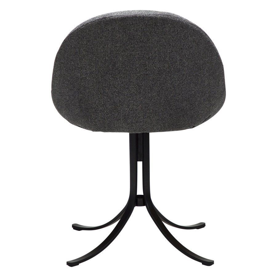 DANFORM Dolo drejestol - pebble gr boucléstof og sort stl 