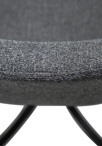 DANFORM Dolo drejestol - pebble gr boucléstof og sort stl 