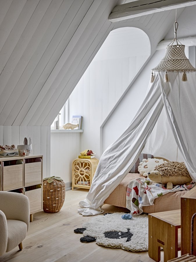 BLOOMINGVILLE MINI Pelino Kurv m/lg, Brun, Rattan