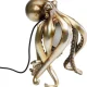 KARE DESIGN Animal Octopus bordlampe - hvid glas og guld polyresin
