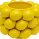 KARE DESIGN Lemon Juice vase, rund - gul porceln (H:19cm)