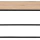 ACT NORDIC Seaford sofabord, rektangulr - natur vild eg papir og sort stl (100x50)