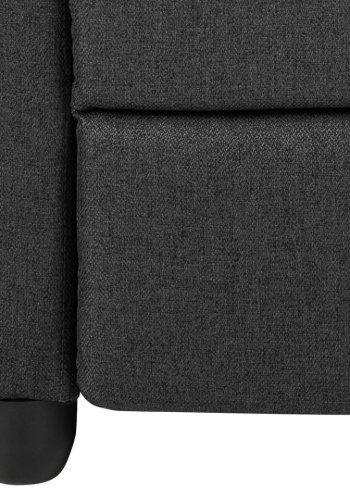 ACT NORDIC Siom recliner, manuel, armln, lomme, posefjedre - antracitgr stof og sort polypropylen