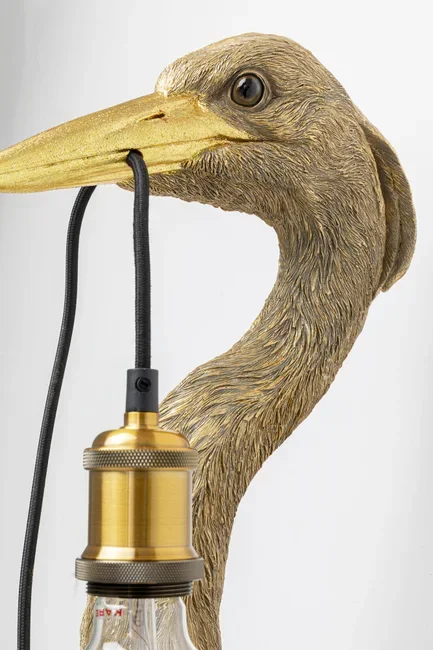 KARE DESIGN Animal Heron vglampe - guld polyresin og aluminium