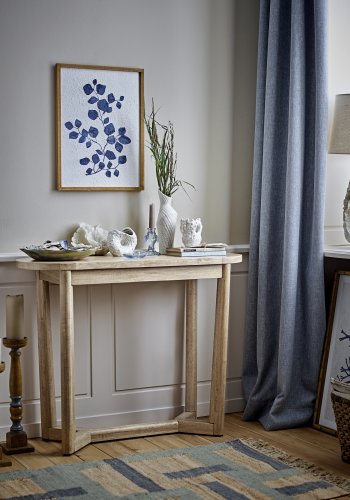 CREATIVE COLLECTION Linley Lysestage, Bl, Glas