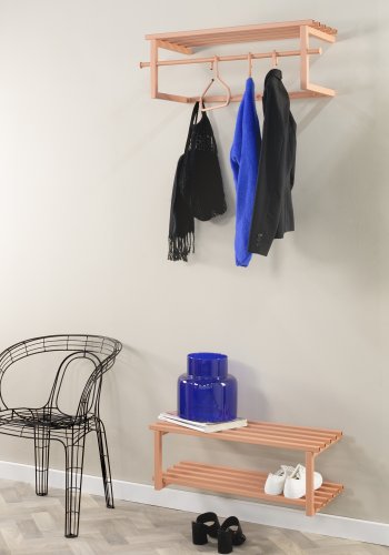 SPINDER DESIGN Rizzoli/Marco Color Edition skohylde, m. 2 hylder - clay terra stl (B:71)