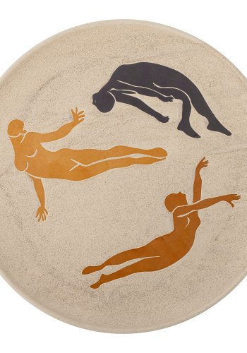 BLOOMINGVILLE Harlow Vg Dekoration, Brun, Stentj H: 3cm, D: 40cm