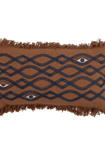 BLOOMINGVILLE Galia Pude, Brun, Bomuld W: 25cm, L: 50cm